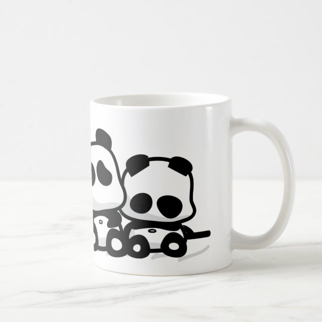 Taza De Café Pandas el dormir (Derecha)
