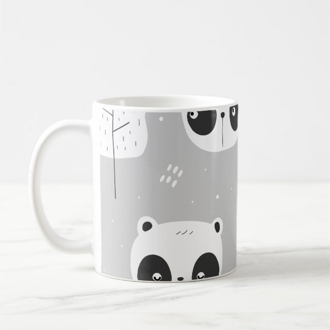 Taza De Café Pandas grises (Izquierda)