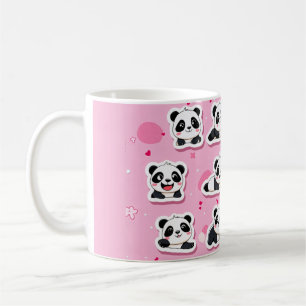 Taza De Café Pandas rosados