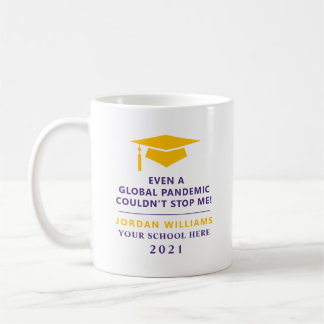Taza De Café Pandemia personalizada - Graduado de 2021 Mug