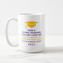 Taza De Café Pandemia personalizada - Graduado de 2021 Mug