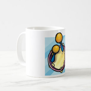 Taza De Café Pandereta y maracas