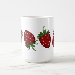 Taza De Café Panel de Fresa