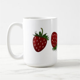 Taza De Café Panel de Fresa