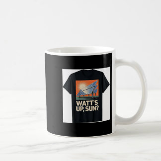 Taza De Café Panel Solar de Energía Renovable Watts Sun Solar