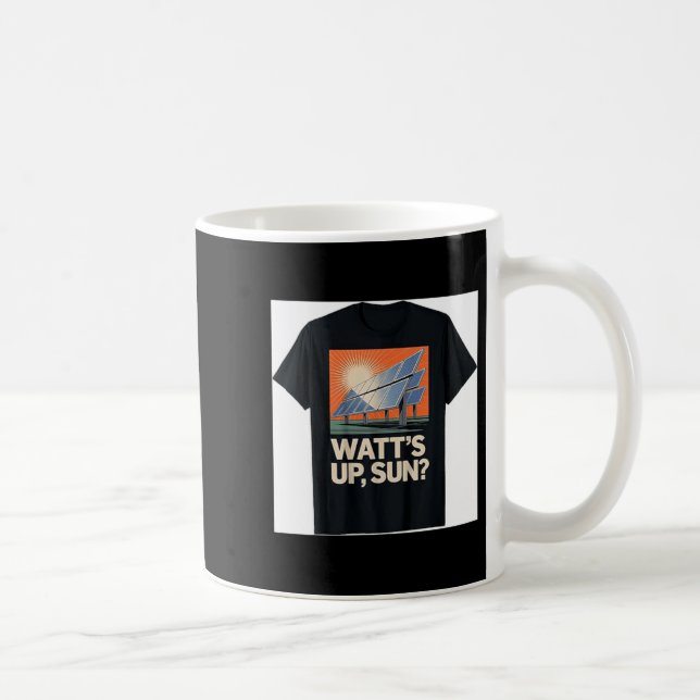 Taza De Café Panel Solar de Energía Renovable Watts Sun Solar (Derecha)