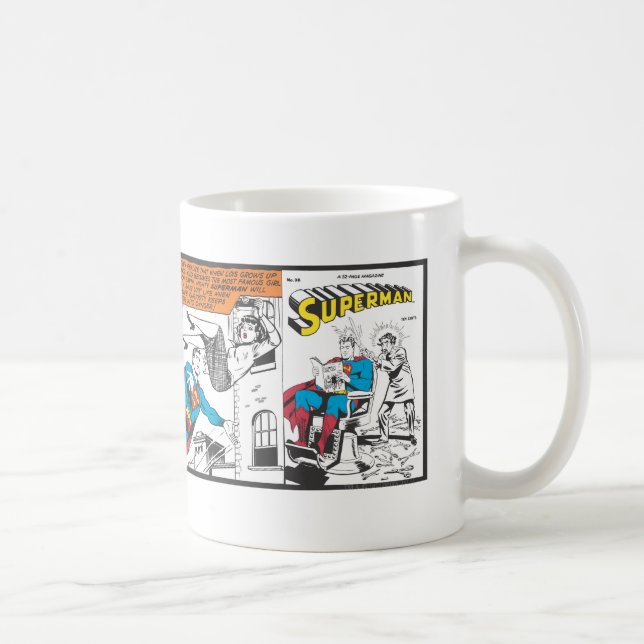Taza De Café Paneles cómicos de Superman (Derecha)