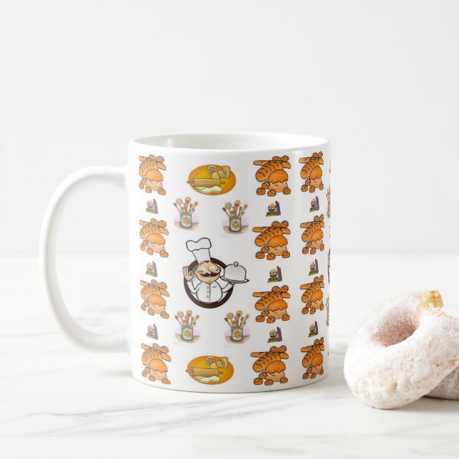 Taza De Café panes (Con donut)