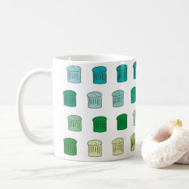 Taza De Café Panettone Mug - Azul / Verde