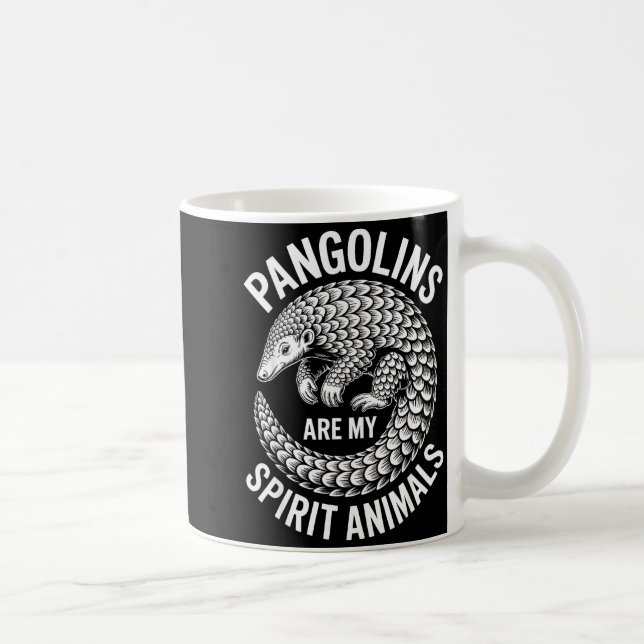Taza De Café Pangolins Srit Animals Funny Pangolin  (Derecha)