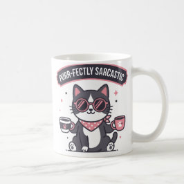 Taza De Café Paño de gato genial sarcástico regalo para amantes