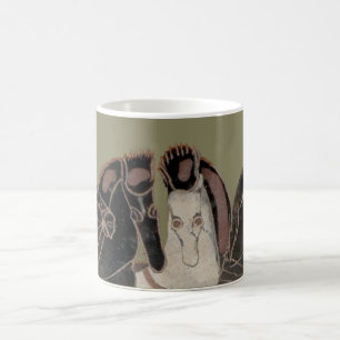 Taza De Café Panoplia - caballos del carro del griego clásico