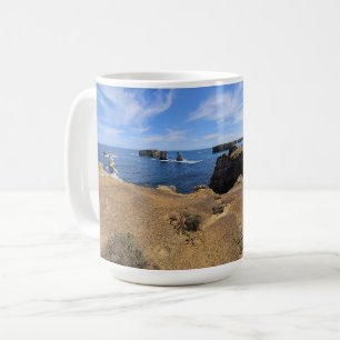 Taza De Café Panorama costero de la bahía de Islas de Victoria