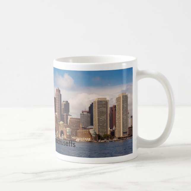 Taza De Café Panorama de Boston (Derecha)