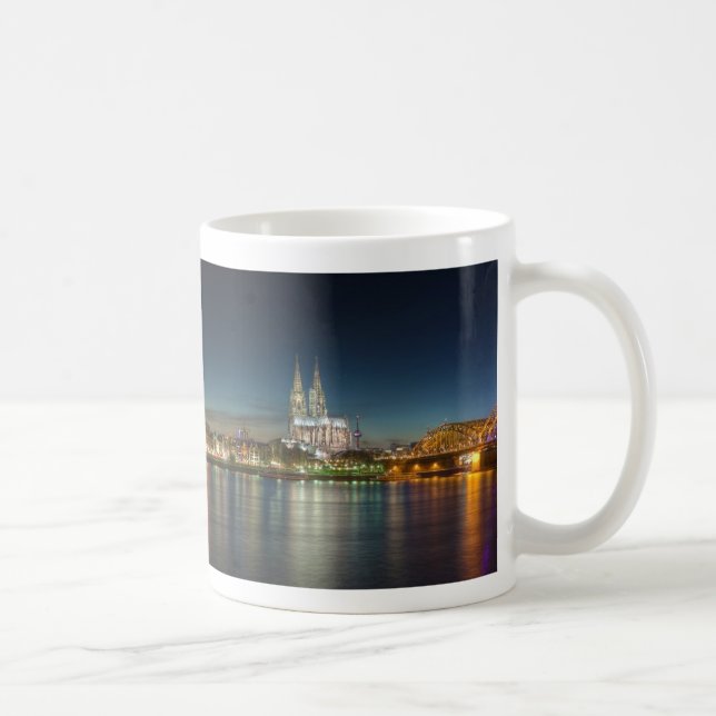 Taza De Café Panorama de Colonia Alemania de la catedral (Derecha)