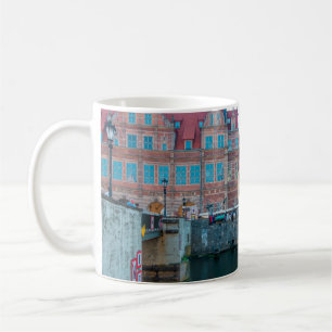 Taza De Café Panorama de decoración típica de color medieval o