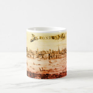 Taza De Café Panorama de Londres en 1616