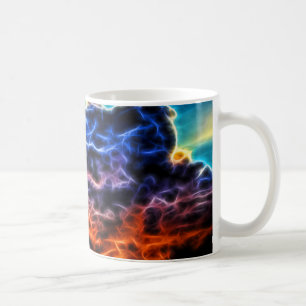 Taza De Café Panorama de nubes de cúmulo biblioeléctrico