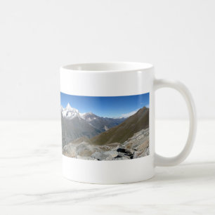 Taza De Café Panorama de Rothorn, montañas de Valais