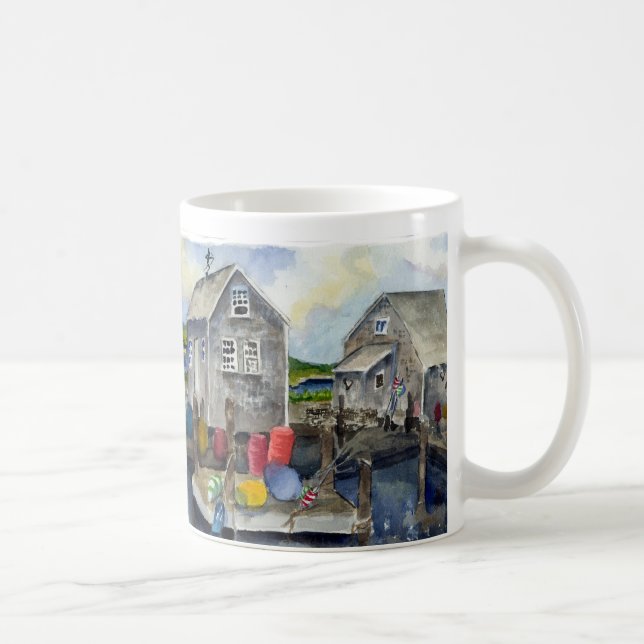 Taza De Café panorama del menemsha (Derecha)