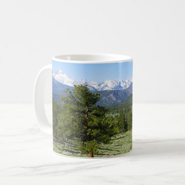 Taza De Café Panorama escénico de Rocky Mountain View (Anverso izquierdo)