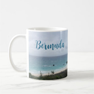 Taza de café panorámica de Bermudas Taza de playa