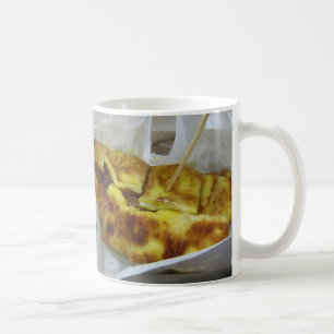 Taza De Café Panqueque de Banana Roti... Comida callejera taila