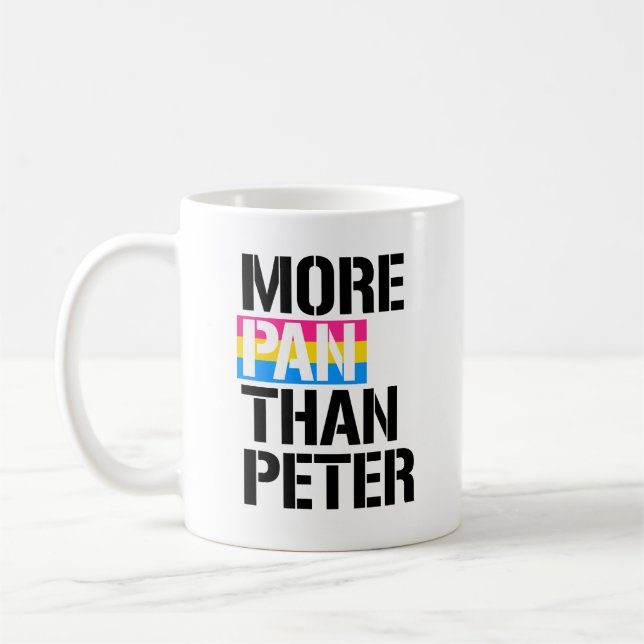 Taza De Café Pansexuality - más cacerola que Peter - - LGBTQ (Izquierda)