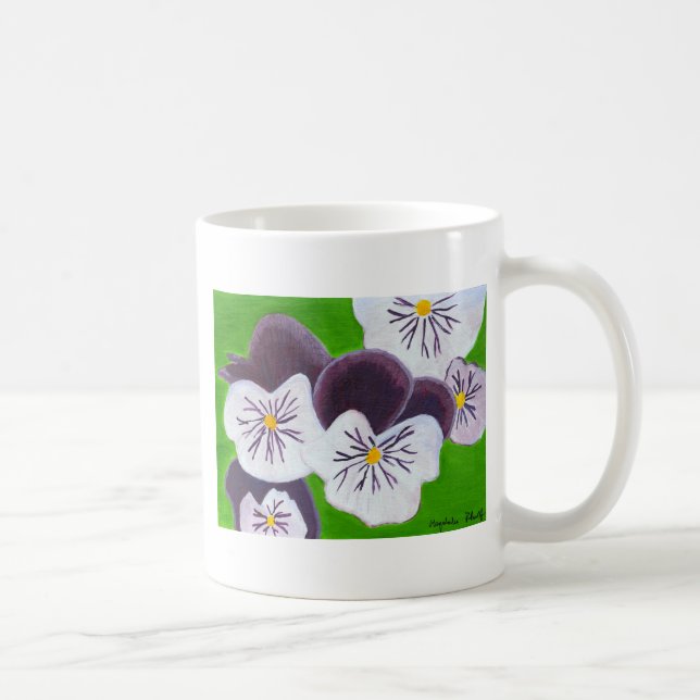 Taza De Café Pansies (Derecha)