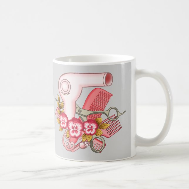 Taza De Café Pansy Beautician rosa (Derecha)