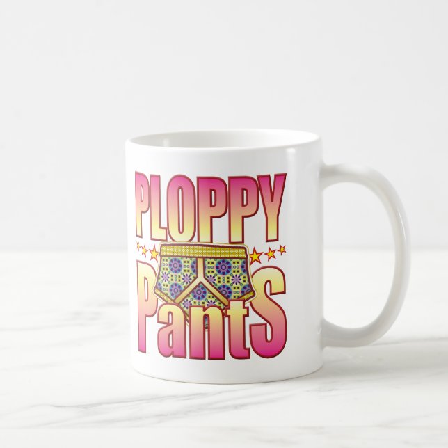 Taza De Café Pantalones floridos de Ploppy (Derecha)