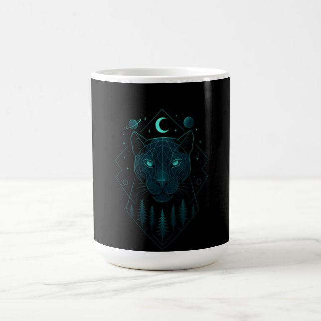 Taza De Café Pantera Astral - Depredador Cósmico Oscuro (Centro)