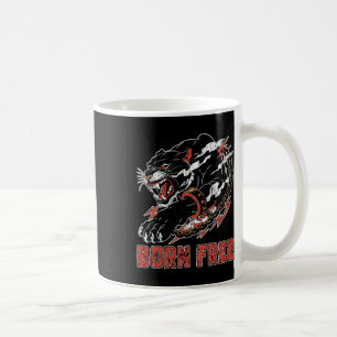 Taza De Café Pantera Con Cadena Mes de la Historia Negra Afroam