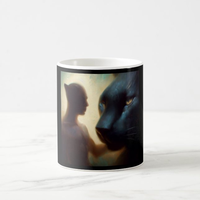 Taza De Café Pantera de animales espirituales 2 (Centro)