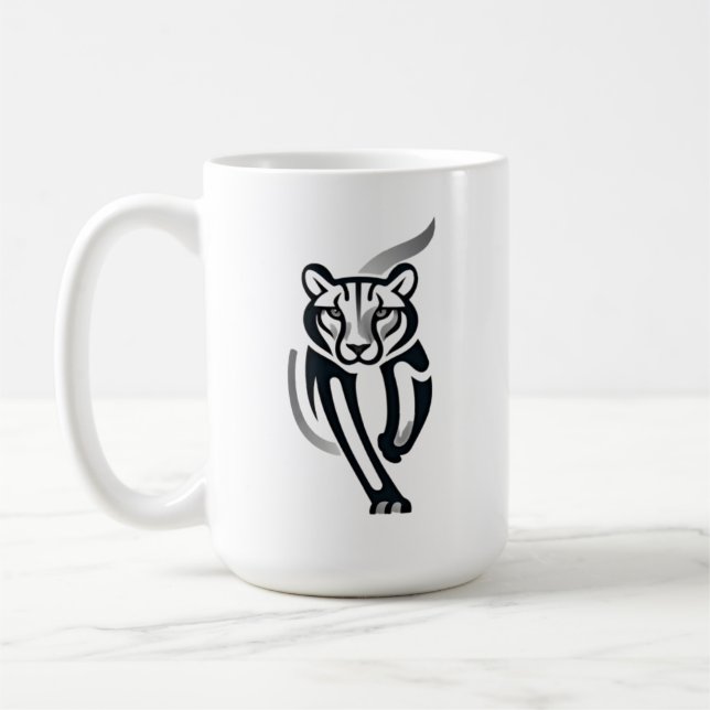 Taza De Café Pantera de Medianoche - Tee de energía silenciosa (Izquierda)