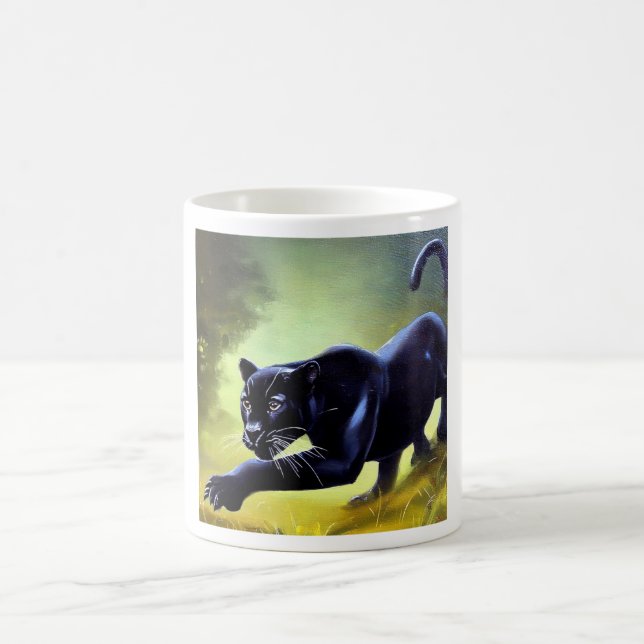 Taza De Café Pantera negra (11) Gato salvaje (Centro)