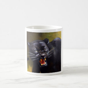 Taza De Café Pantera negra (13) Gato salvaje