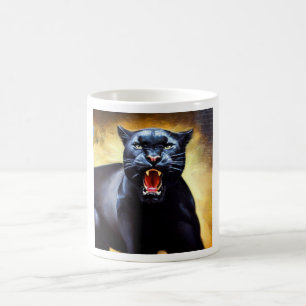 Taza De Café Pantera negra (3) Gato salvaje