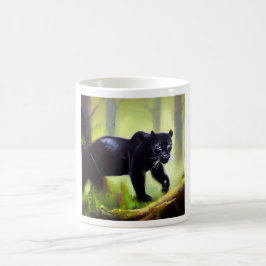 Taza De Café Pantera negra (4) Gato salvaje