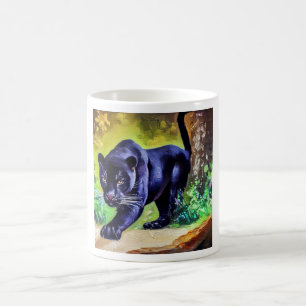 Taza De Café Pantera negra (8) Gato salvaje