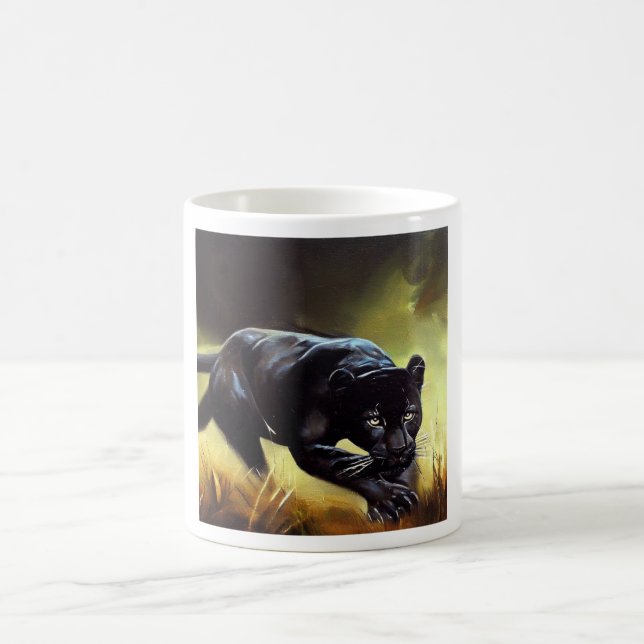 Taza De Café Pantera negra (9) Gato salvaje (Centro)