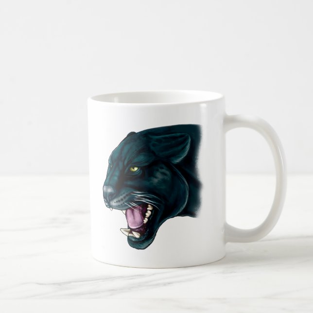 Taza De Café Pantera negra hermosa (Derecha)