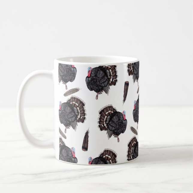 Taza De Café Pañuelos y pavos - Café blanco (Izquierda)