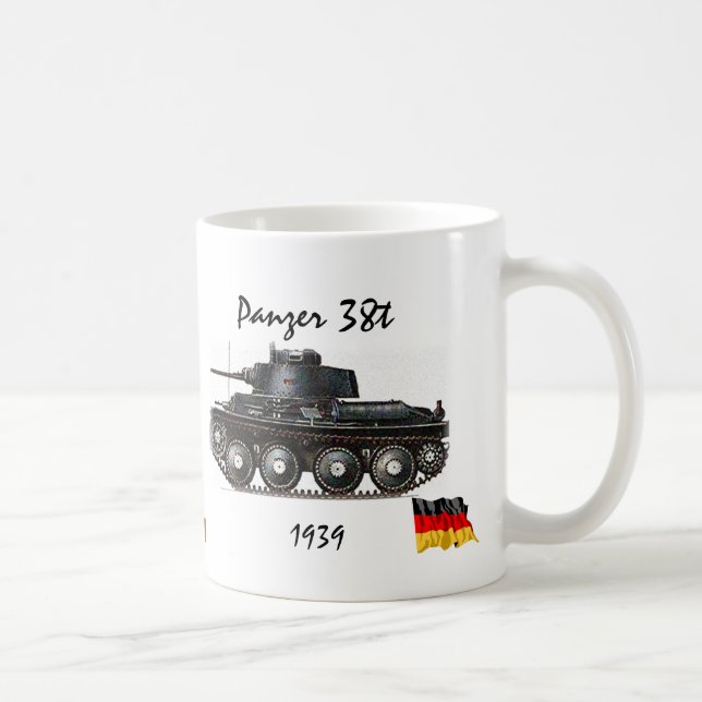 Taza De Café Panzer 38t - El tanque de WW II (Derecha)