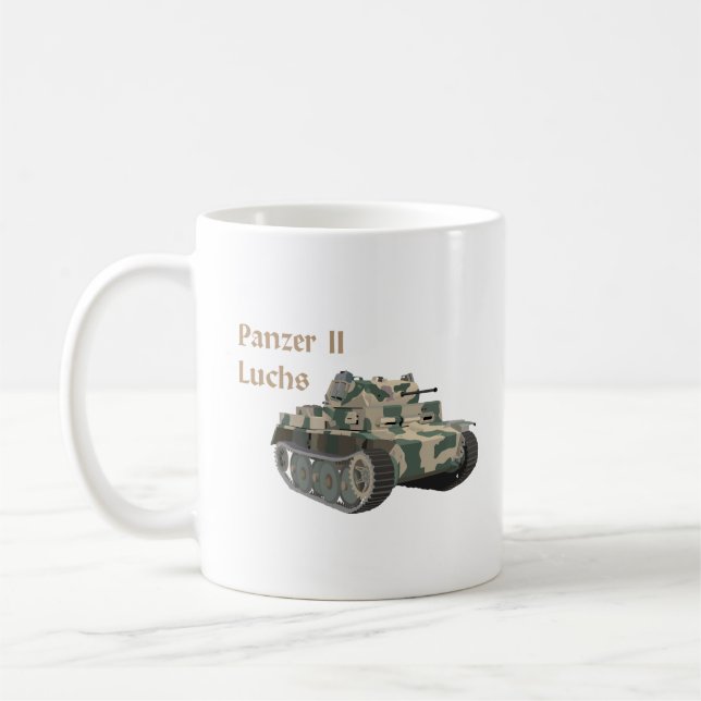 Taza De Café Panzer II Luchs Alemania WW2 Battle Tank (Izquierda)