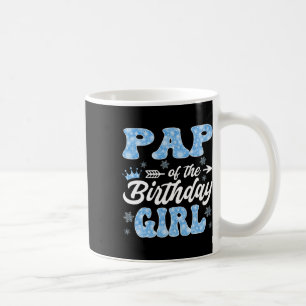 Taza De Café Pap Del Chica De Cumpleaños Snowflakes Winter Xmas