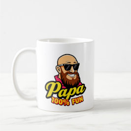 Taza De Café Papa 100% fun 