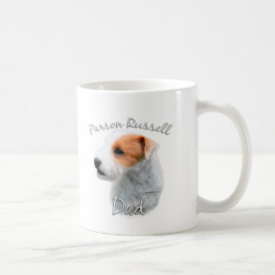 Taza De Café Papá 2 de Russell Terrier del párroco