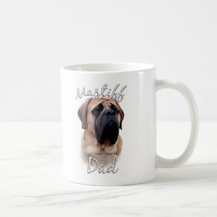 Taza De Café Papá 2 del mastín (cervatillo)