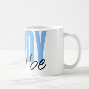 Taza De Café Papá a ser (fuente azul del bloque)